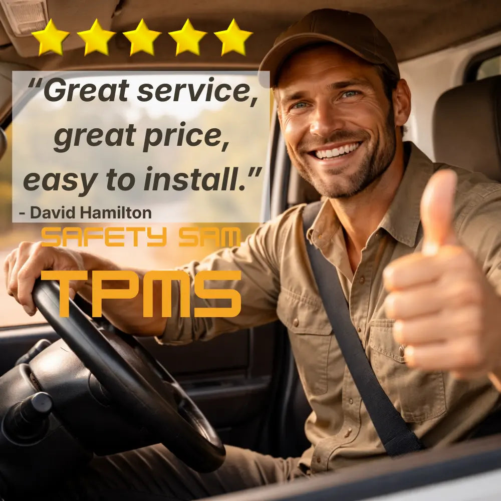 Tyre Pressure Monitoring System (TPMS) for Caravans, Trailers & 4WD - Safety Sam | Tyre Pressure Monitoring System